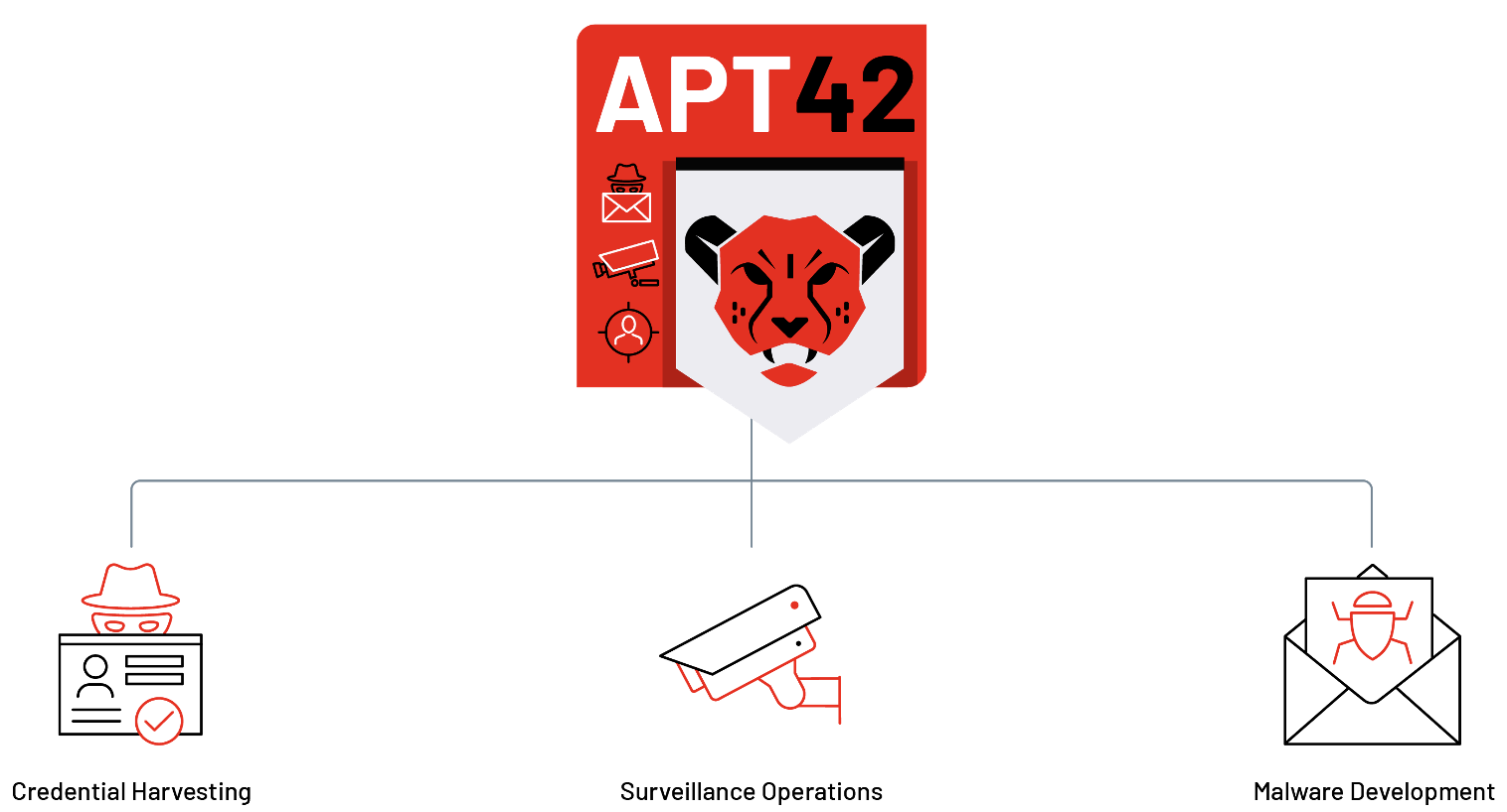 APT42 operations by category